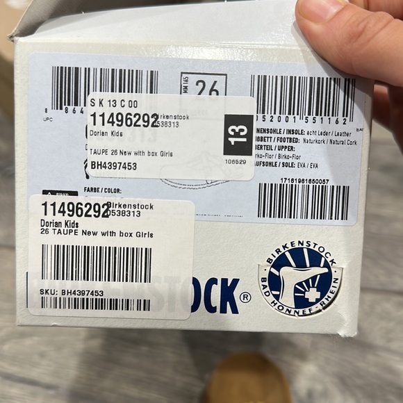 NEW • Birkenstock • Little Girls Dorian Slip On Mule / Clogs Stardust Stone 8 - Picture 6 of 6